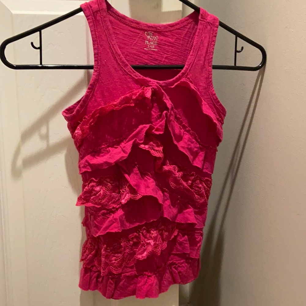 Ruffled tank top
